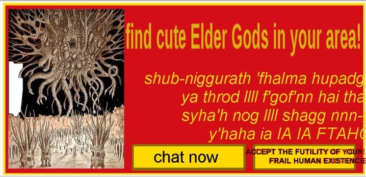 there are elder gods in your area